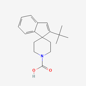 molecular formula C18H23NO2 B13725227 2-Tert-butylspiro[indene-1,4'-piperidine]-1'-carboxylic acid 