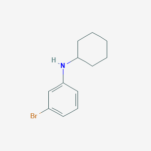molecular formula C12H16BrN B1372523 3-bromo-N-cyclohexylaniline CAS No. 1020930-79-3
