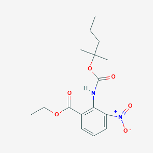 Ethyl 2-((((2-methylpentan-2-yl)oxy)carbonyl)amino)-3-nitrobenzoate