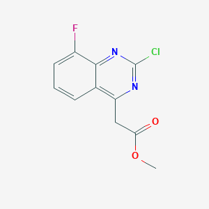 Methyl 2-Chloro-8-fluoroquinazoline-4-acetate