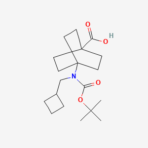 4-((tert-Butoxycarbonyl)(cyclobutylmethyl)amino)bicyclo[2.2.2]octane-1-carboxylic acid