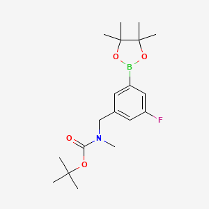 [3-Fluoro-5-(4,4,5,5-tetramethyl-[1,3,2]dioxaborolan-2-yl)-benzyl]-methyl-carbamic acid tert-butyl ester