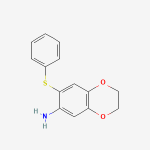 7-(Phenylsulfanyl)-2,3-dihydro-1,4-benzodioxin-6-amine