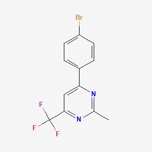 6-(4-Bromophenyl)-2-methyl-4-(trifluoromethyl)pyrimidine