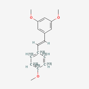 1,3-Dimethoxy-5-(2-(4-methoxyphenyl-1,2,3,4,5,6-13C6)vinyl)benzene