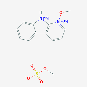 molecular formula C13H14N2O5S B13725341 1-Methoxy-alpha-carboline-15N2 Methyl Sulfate Salt 