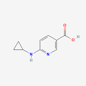 molecular formula C9H10N2O2 B1372535 6-(Cyclopropylamino)pyridine-3-carboxylic acid CAS No. 960060-88-2