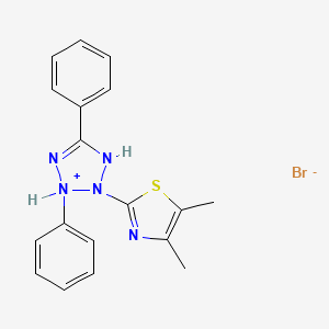 molecular formula C18H18BrN5S B13725362 2-(4,5-dimethylthiazol-2-yl)-3,5-diphenyl-2,3-dihydro-1H-tetrazol-3-ium bromide 