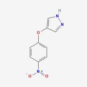 molecular formula C9H7N3O3 B13725369 4-(4-nitrophenoxy)-1H-pyrazole 