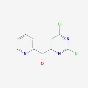 molecular formula C10H5Cl2N3O B13725377 (2,6-Dichloro-4-pyrimidinyl)(2-pyridyl)methanone 