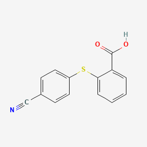 2-[(4-Cyanophenyl)sulfanyl]benzoic acid