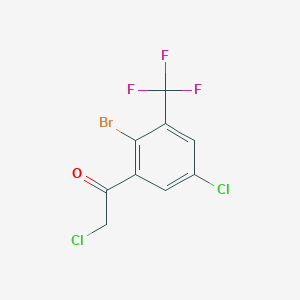 2'-Bromo-5'-chloro-3'-(trifluoromethyl)phenacyl chloride