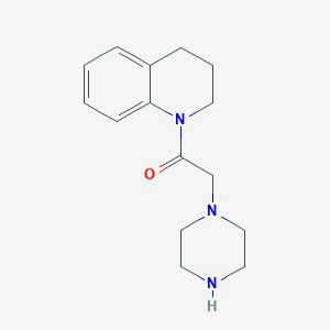 2-(Piperazin-1-yl)-1-(1,2,3,4-tetrahydroquinolin-1-yl)ethan-1-one