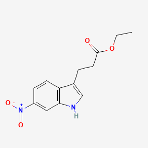 molecular formula C13H14N2O4 B13725442 Ethyl 3-(6-Nitro-3-indolyl)propanoate 