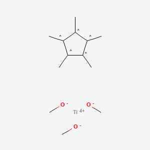 molecular formula C13H24O3Ti+ B13725448 Trimethoxy(pentamethylcyclopentadienyl)titanium(IV) 