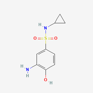 3-amino-N-cyclopropyl-4-hydroxybenzene-1-sulfonamide