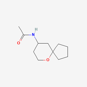 N-(6-oxaspiro[4.5]decan-9-yl)acetamide