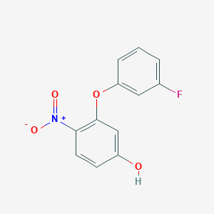 3-(3-Fluorophenoxy)-4-nitrophenol