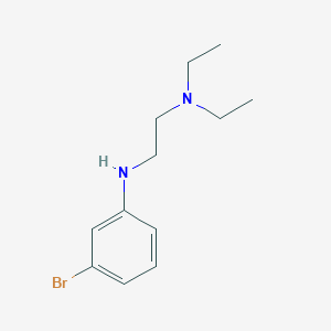 molecular formula C12H19BrN2 B1372551 {2-[(3-Bromophenyl)amino]ethyl}diethylamine CAS No. 52158-54-0