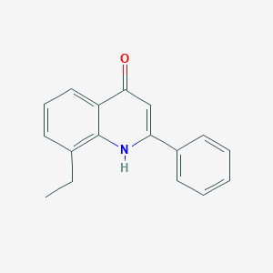 molecular formula C17H15NO B13725536 8-Ethyl-2-phenyl-4-quinolinol CAS No. 1070879-72-9