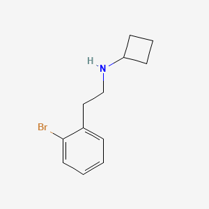 molecular formula C12H16BrN B13725541 [2-(2-Bromo-phenyl)-ethyl]-cyclobutyl-amine 