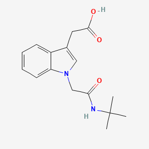 molecular formula C16H20N2O3 B1372556 2-{1-[(tert-butylcarbamoyl)methyl]-1H-indol-3-yl}acetic acid CAS No. 1021141-89-8