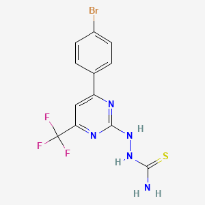 6-(4-Bromophenyl)-2-thiosemicarbazido-4-(trifluoromethyl)pyrimidine