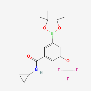 N-Cyclopropyl-3-(4,4,5,5-tetramethyl-1,3,2-dioxaborolan-2-yl)-5-(trifluoromethoxy)benzamide