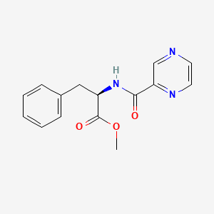 molecular formula C15H15N3O3 B13725604 N-Pyrazinylcarbonylphenylalanine methyl ester 