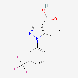 5-ethyl-1-[3-(trifluoromethyl)phenyl]-1H-pyrazole-4-carboxylic acid