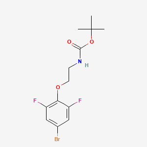 molecular formula C13H16BrF2NO3 B13725618 tert-Butyl (2-(4-bromo-2,6-difluorophenoxy)ethyl)carbamate 