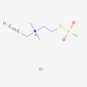 dimethyl-(2-methylsulfonylsulfanylethyl)-prop-2-ynylazanium;bromide