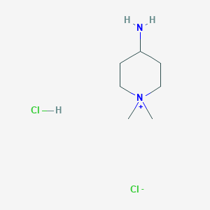 molecular formula C7H18Cl2N2 B13725645 4-Amino-1,1-dimethyl-1-piperidinium Chloride Hydrochloride 