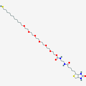 N-[23-(9-Mercaptononyl)-3,6,9,12,15,18,21-Heptaoxatricosanyl]-N'-(biotinyl)ethylenediamine