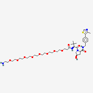 molecular formula C41H67N5O12S B13725673 (S,R,S)-AHPC-PEG8-Amine, HCl 