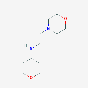 molecular formula C11H22N2O2 B1372568 N-[2-(morpholin-4-yl)ethyl]oxan-4-amine CAS No. 1154887-32-7