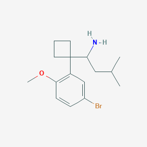 1-[1-(5-Bromo-2-methoxyphenyl)cyclobutyl]-3-methyl-1-butylamine