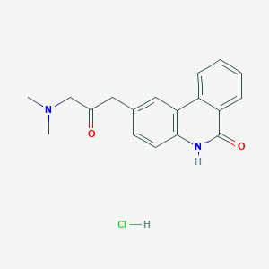 2-(3-(dimethylamino)-2-oxopropyl)phenanthridin-6(5H)-one hydrochloride