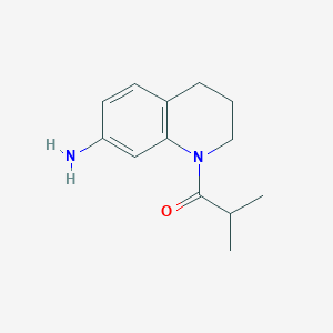 B1372569 1-Isobutyryl-1,2,3,4-tetrahydroquinolin-7-amine CAS No. 1018287-36-9