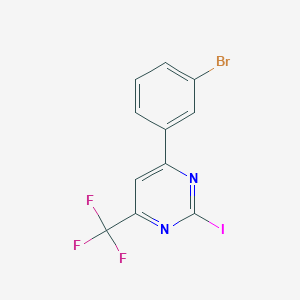 6-(3-Bromophenyl)-2-iodo-4-(trifluoromethyl)pyrimidine