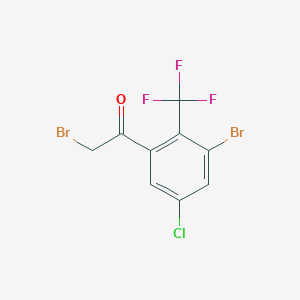 3'-Bromo-5'-chloro-2'-(trifluoromethyl)phenacyl bromide