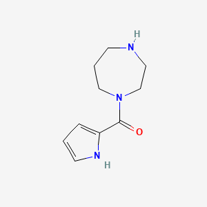 molecular formula C10H15N3O B1372573 1-(1H-pyrrole-2-carbonyl)-1,4-diazepane CAS No. 1038285-60-7