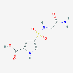 4-[(carbamoylmethyl)sulfamoyl]-1H-pyrrole-2-carboxylic acid