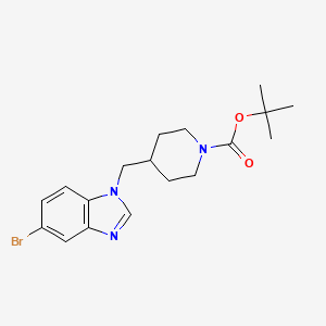 tert-Butyl 4-((5-bromo-1H-benzo[d]imidazol-1-yl)methyl)piperidine-1-carboxylate