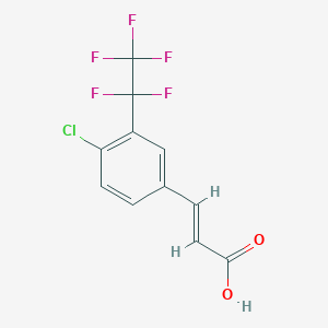 (4-Chloro)-3-(pentafluoroethyl)-(E)-cinnamic acid