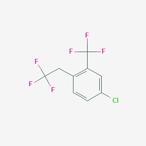 4-Chloro-1-(2,2,2-trifluoroethyl)-2-(trifluoromethyl)benzene