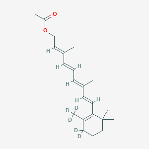 molecular formula C22H32O2 B13725792 Vitamin A-d5 Acetate 