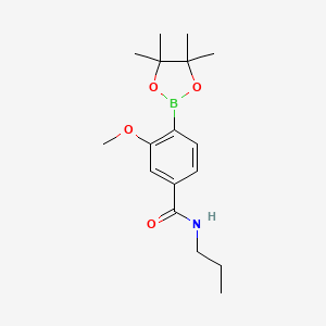 3-Methoxy-n-propyl-4-(tetramethyl-1,3,2-dioxaborolan-2-yl)benzamide