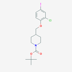 tert-Butyl 4-((2-chloro-4-iodophenoxy)methyl)piperidine-1-carboxylate