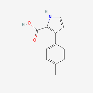 molecular formula C12H11NO2 B13725832 3-(p-Tolyl)-1H-pyrrole-2-carboxylic acid 